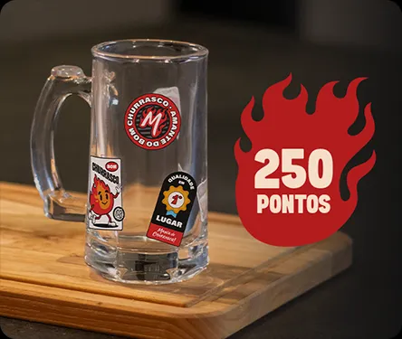 250 pontos: Caneca exclusiva.
