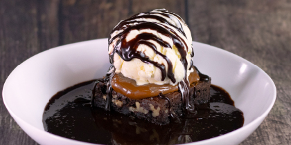 Brownie com sorvete