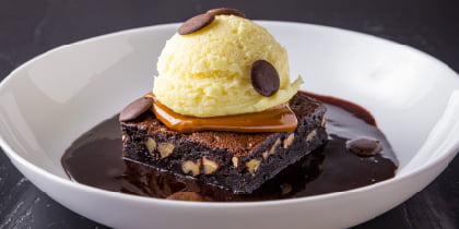 Brownie com sorvete